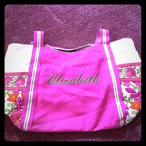 Vera Bradley Canvas Tote Personalized w/Elizabeth